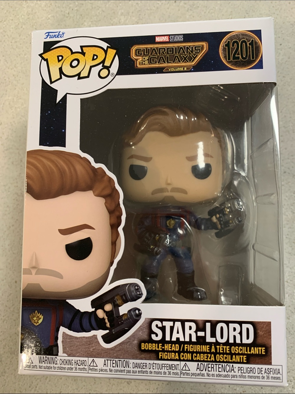 Funko POP! Guardians of the Galaxy #1201 Star-Lord Bobble-head